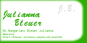 julianna bleuer business card